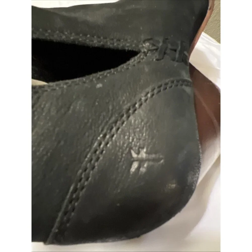 Womens Size 6 Frye Reina Black Boots Bootie EUC Pointed‎ Toe Western Cow Girl